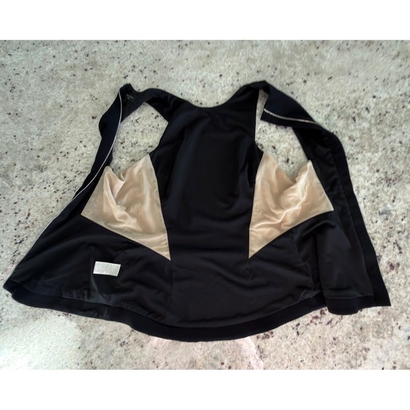 Rag & Bone Black Sleeveless Leather Trim Peplum Top Size 4 - Picture 3 of 7